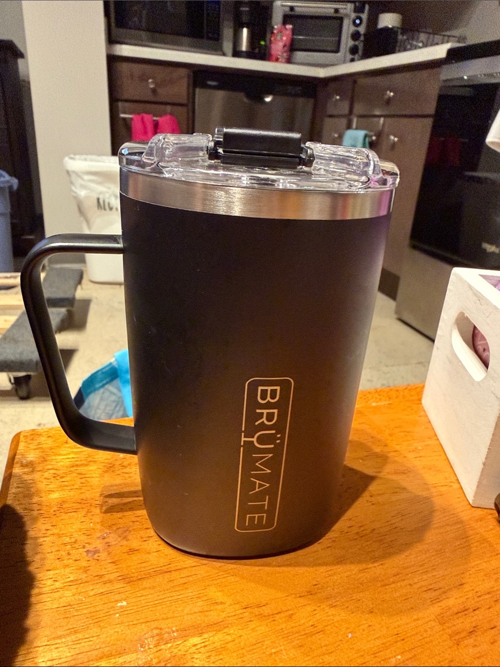 BrüMate Toddy Black Insulated Travel Mug with Handle 16 oz
